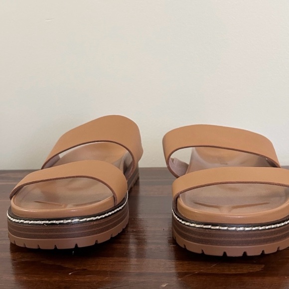 NWOT Madewell The Charley Double-Strap Slide Sandal Desert Camel 6.5 - Picture 5 of 10